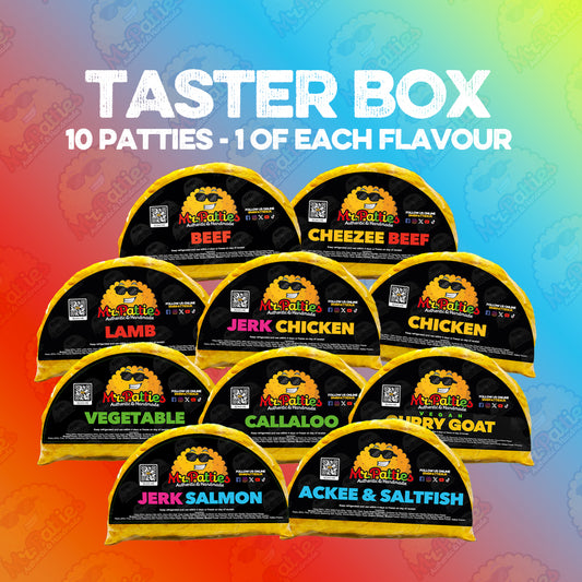 Jamaican Patty Taster Box (10 Patties)