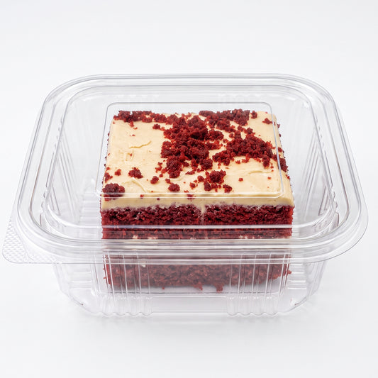 Red Velvet Traycake Slice