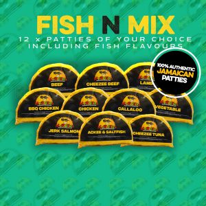 12x Fish an Mix Jamaican Patties