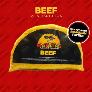6x Authentic Jamaican Beef patties