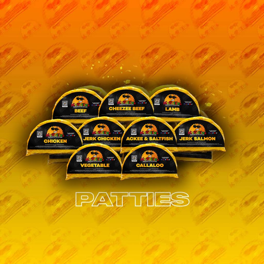 Boxes of Jamaican Patties